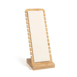 Bamboo Jewelry Display Stand Necklace Easel Showcase Holder