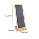 Bamboo Jewelry Display Stand Necklace Easel Showcase Holder