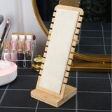 Bamboo Jewelry Display Stand Wood Necklace Easel Showcase Display Holder