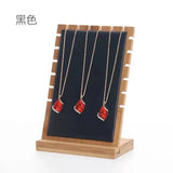 Bamboo Pendant Necklace Holder Storage Case
