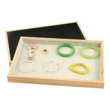 Bamboo Jewelry Storage Tray Organizer for Drawer