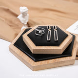 Bamboo Jewelry Tray Necklace Display Stand Bracelete Ring Earring Box