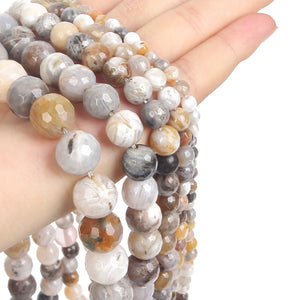 Bamboo Leaf Agate Stone Beads Spacer Bead Diy Charm Jewelry Making