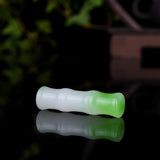 Bamboo Green Jade Pendant Necklace Charm Jewelry for Women Men