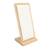 Bamboo Necklace Display Stand 12 Slot Vertical Holder Boutique