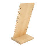Bamboo Necklace Display Stand 12 Slot Vertical Holder Boutique