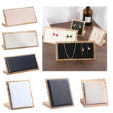 Bamboo Necklace Jewelry Display Stand Wooden Easel