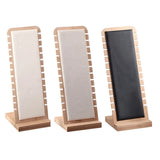 Bamboo Necklace Jewelry Display Stand Wooden Easel