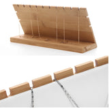 Bamboo Necklace Display Rack Jewelry Organizer Storage Case