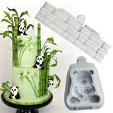 Bamboo Panda Silicone Mold Fondant Cake Decoration Mould