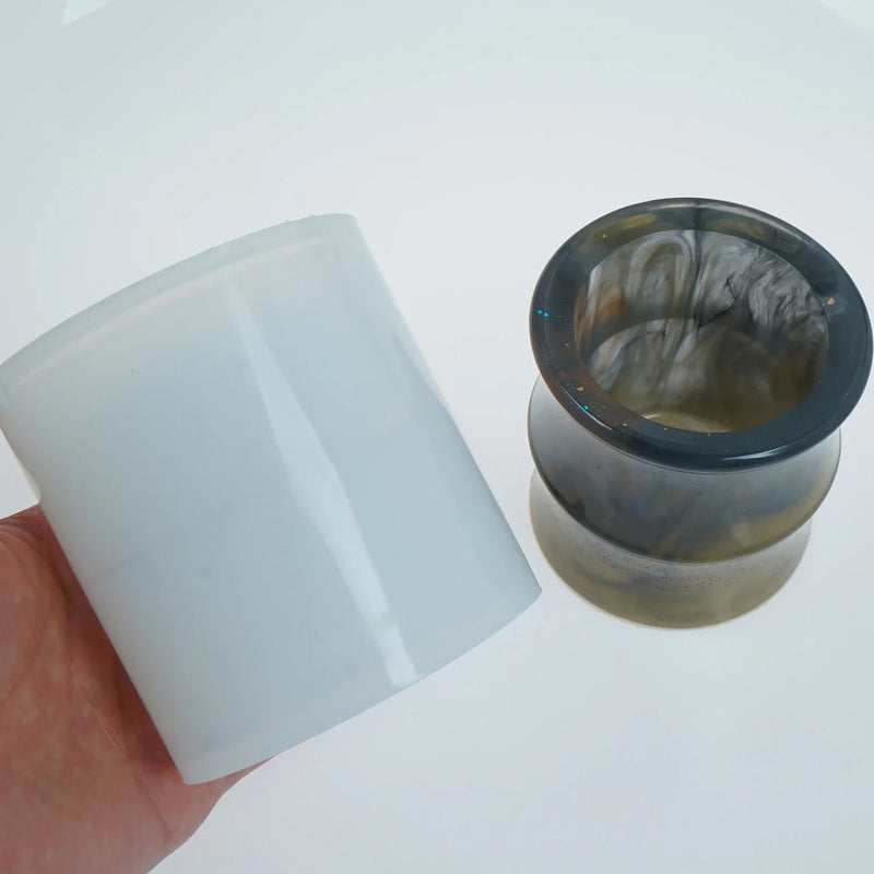 Bamboo Pen Holder Resin Silicone Mold for Succulent Plant Flowerpot