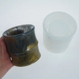 Bamboo Pen Holder Resin Silicone Mold for Succulent Plant Flowerpot