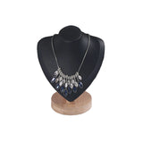 Bamboo Pendant Necklace Display Stand Holder Jewelry Mannequin