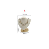 Bamboo Pendant Necklace Display Stand Holder Jewelry Mannequin