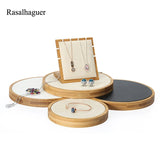 Bamboo Pendant Necklace Set Display Stand Jewelry Organizer