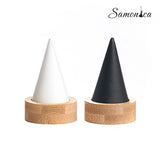 Bamboo Pointed Ring Display Rack Jewelry Counter Display Props