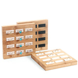 Bamboo Ring Display Stand Jewelry Organizer Storage Holder