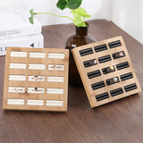 Bamboo Ring Display Stand Jewelry Organizer Storage Holder