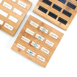 Bamboo Ring Display Stand Jewelry Organizer Storage Holder