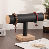 Bamboo T-bar Bracelet Display Stand 2-Tier Jewelry Organizer