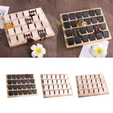 Bamboo Earrings Display Stand Shelf Jewelry Holder