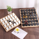 Bamboo Earrings Display Stand Shelf Jewelry Holder