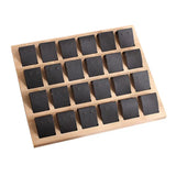 Bamboo Earrings Display Stand Shelf Jewelry Holder
