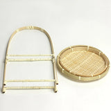 Bamboo Weaving Wicker Baskets for Kitchen Organizer Panier Osier
