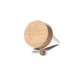 Bamboo PU Fingertip Cone Ring Display Stand Case Ring Holder