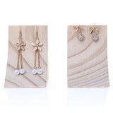 Bamboo Wood Earrings Display Stand Earring Holder