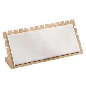 Bamboo Wood Jewelry Display Stand Box Necklace Storage Showcase Holder