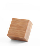 Bamboo Wood Leather Rings Display Stand Jewelry Holder