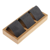 Bamboo Wood Dangle Earrings Display Tray Showcase Box