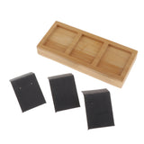 Bamboo Wood Dangle Earrings Display Tray Showcase Box