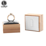 Bamboo Wood Rings Pendant Display Jewelry Stand Organizer Tray
