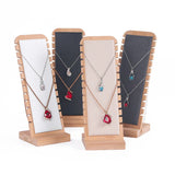 Bamboo Jewelry Necklace Display Stand Easel Showcase Holder