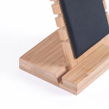 Bamboo Jewelry Necklace Display Stand Easel Showcase Holder