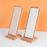 Bamboo Jewelry Necklace Display Stand Easel Showcase Holder