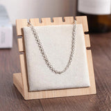 Bamboo Wooden Necklace Display Tray Jewelry Stand