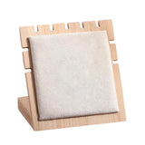 Bamboo Wooden Necklace Display Tray Jewelry Stand