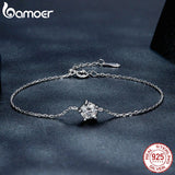 0.6CT Moissanite Bracelet 925 Sterling Silver Chain Charms For Women