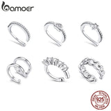 925 Sterling Silver Ear Clip with Zircon - Birthday Gift for Girlfriend