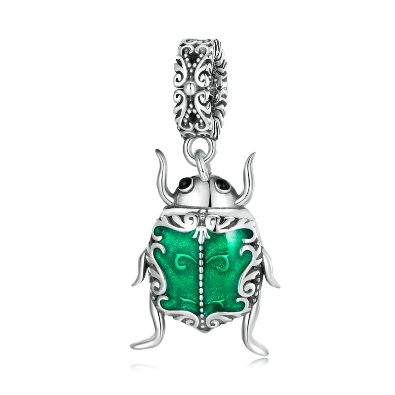 925 Silver Beetle Elf Pendant for Bracelet Bangle
