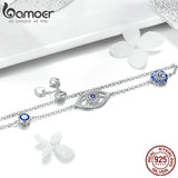 925 Silver Evil Eyes Bracelet Guardian Eye Chain for Women