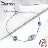 925 Silver Evil Eyes Bracelet Guardian Eye Chain for Women