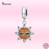 925 Silver Sun Pendant Charms for DIY Bracelet & Necklace