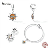 925 Silver Sun Pendant Charms for DIY Bracelet & Necklace