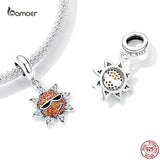 925 Silver Sun Pendant Charms for DIY Bracelet & Necklace