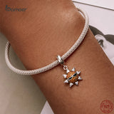 925 Silver Sun Pendant Charms for DIY Bracelet & Necklace
