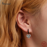925 Sterling Silver Love Heart Earrings for Women - Fine Jewelry